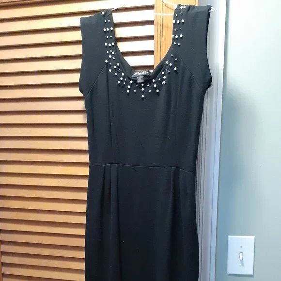 SUPER RARE TRASHY DIVA LORELEI RHINESTONE DRESS USED 10 1940S PINUP VINTAGE GLAM - Picture 2 of 13